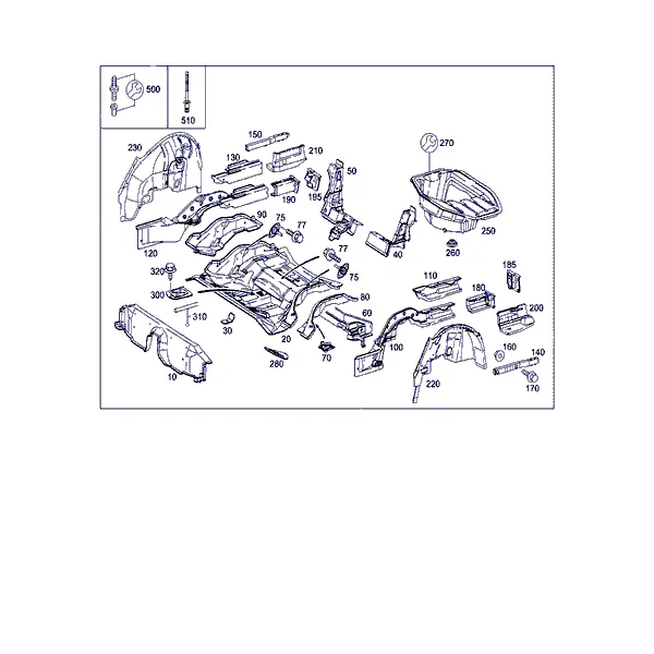 ПОЛ ЗАДН. ЧАСТИ КУЗОВА