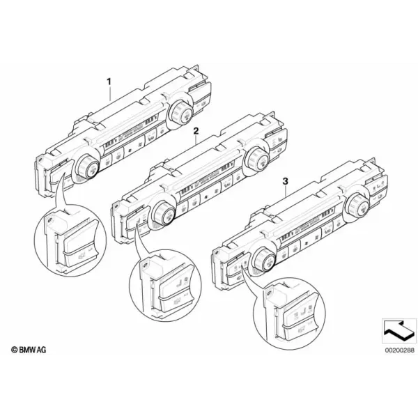 Панель управления климатической установкой