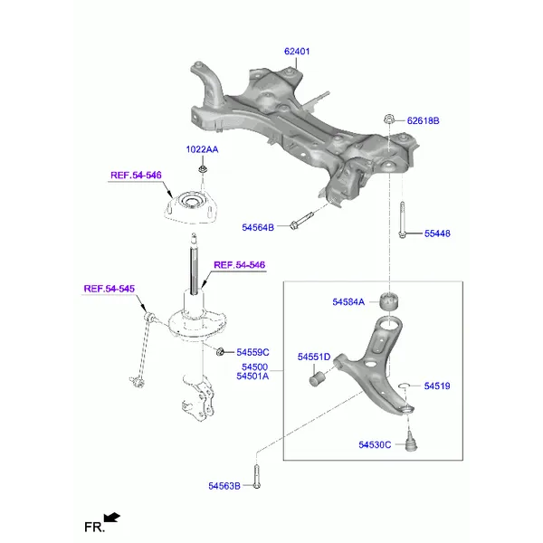 Подрамник передней подвески