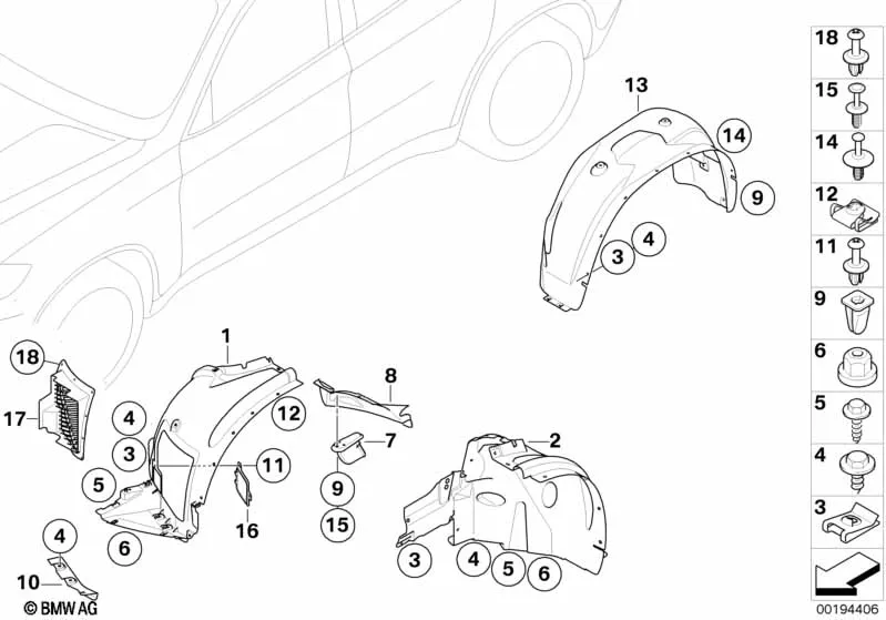 Защитный кожух колесной ниши