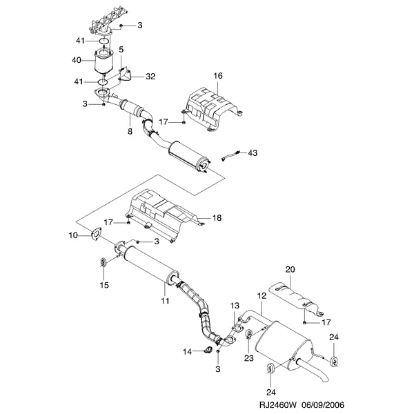 ВЫПУСКНОЙ ТРУБОПРОВОД I (2460)