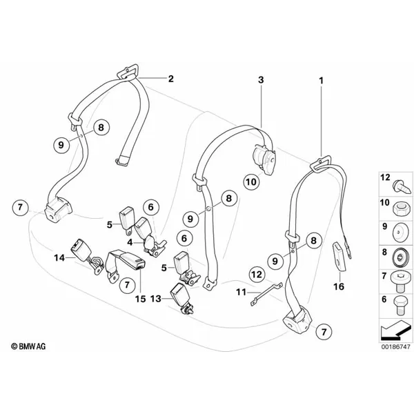 Ремень безопасности базовый Зд
