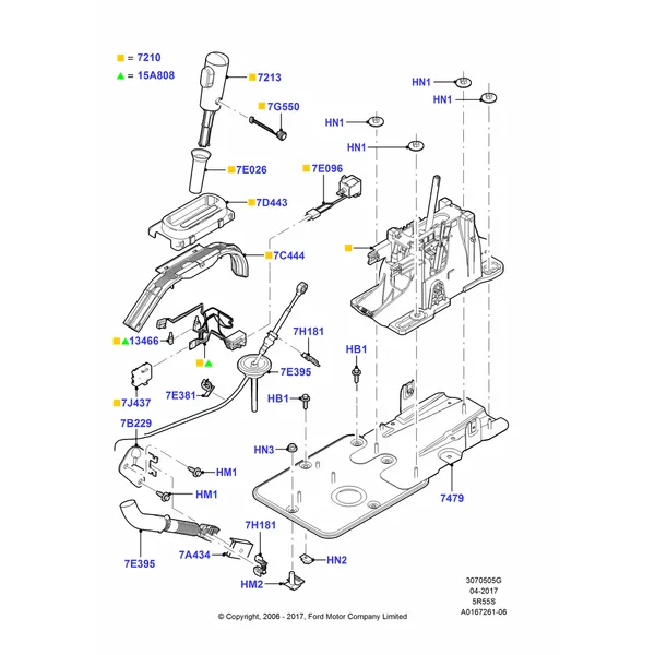 05G - Gear Change-Automatic Transmission, 5 Speed Auto Transmission 5R55S; 07/AUG/2006-16/DEC/2010