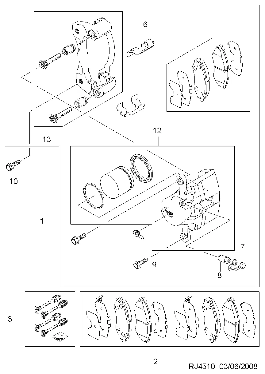 ПЕРЕДНИЙ ТОРМОЗ I (4510)
