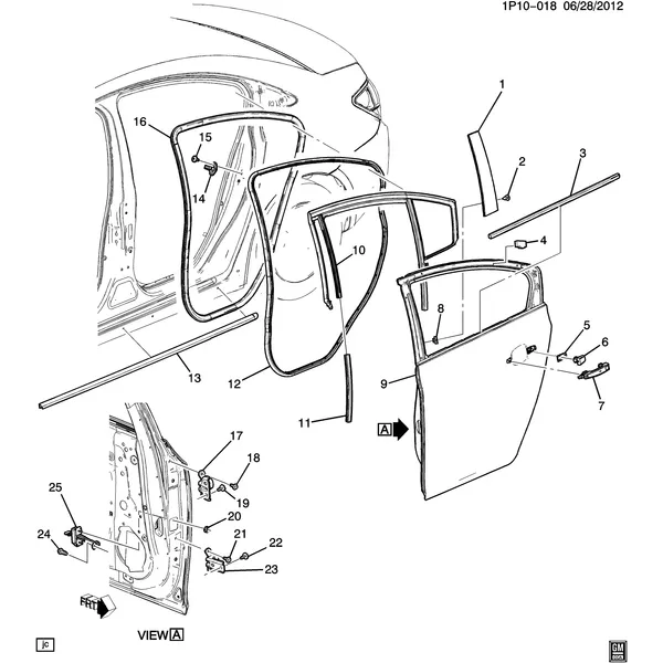 DOOR HARDWARE/REAR PART 1 (2ND DES)