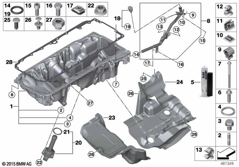 Масляный картер/маслоизмерит.приспособл.