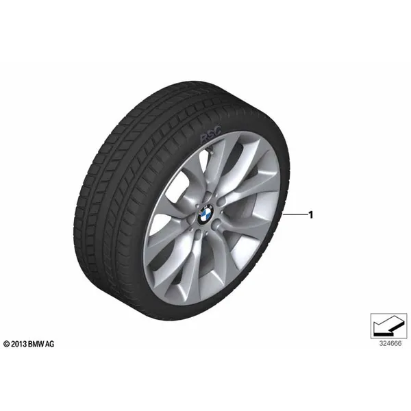 Колесо в сб.зим.V-образн.сп.450 - 19"