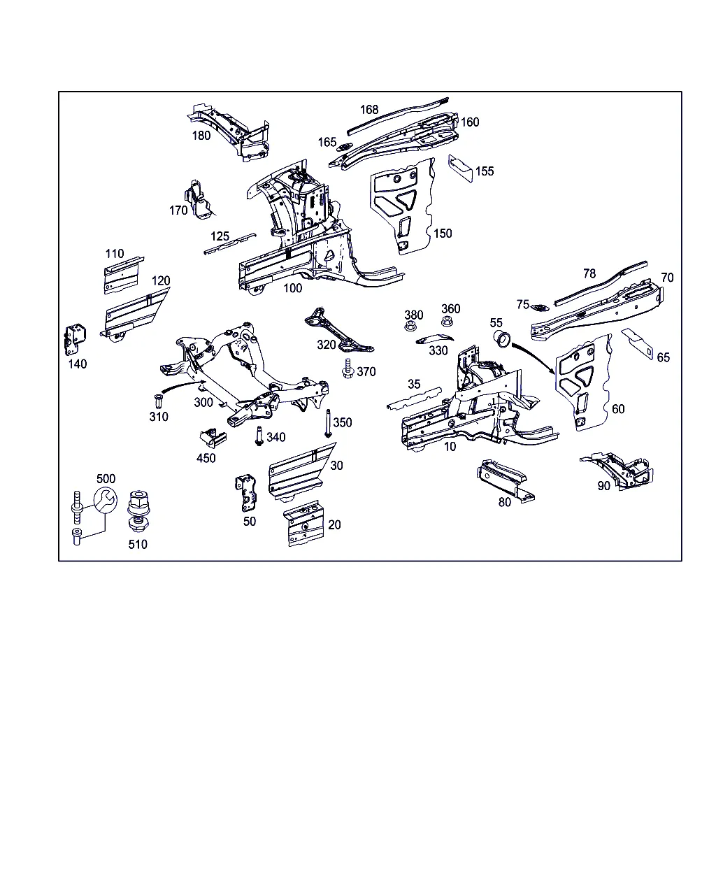 КОЛЕСН. АРКА, КРОНШТ. ПЕРЕДН. МОСТА