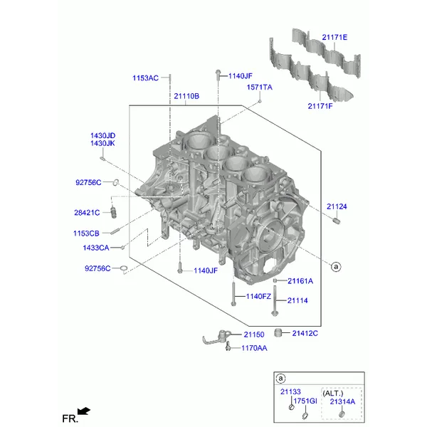 блок цилиндров в сборе