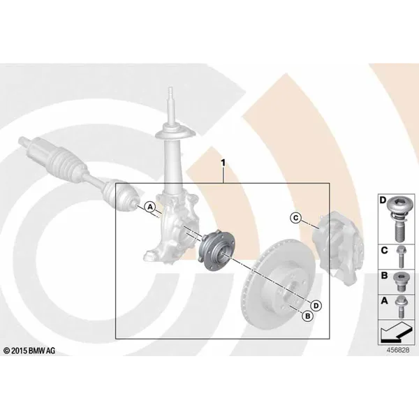 Рем.комплект ступицы переднего колеса