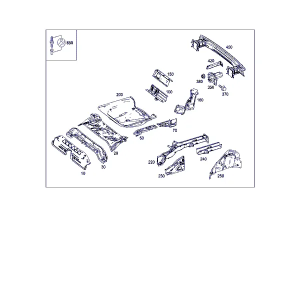 ПОЛ ЗАДН. ЧАСТИ КУЗОВА