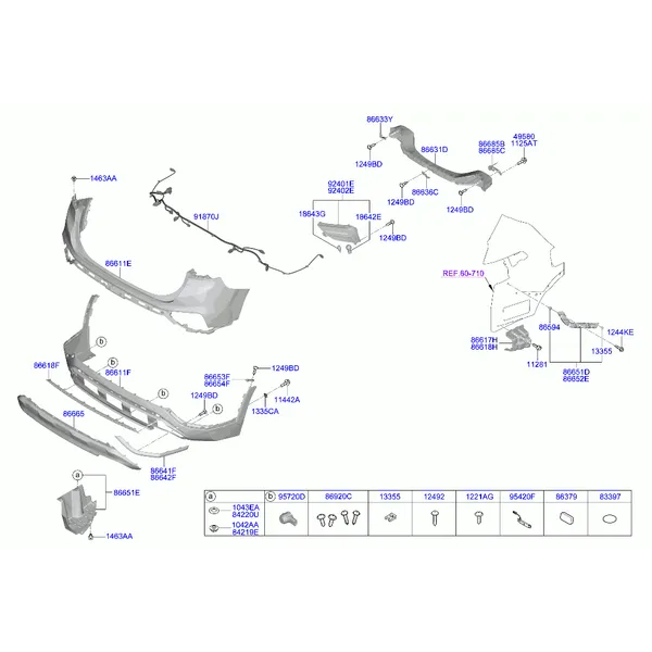 бампер задний