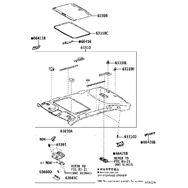 ROOF HEADLINING & SILENCER PAD
