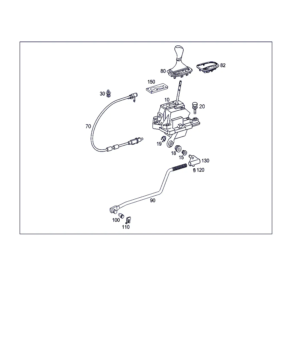 МЕХАНИЗМ СЕЛЕКТОРА АКП НА ЦЕНТР. КОНСОЛИ