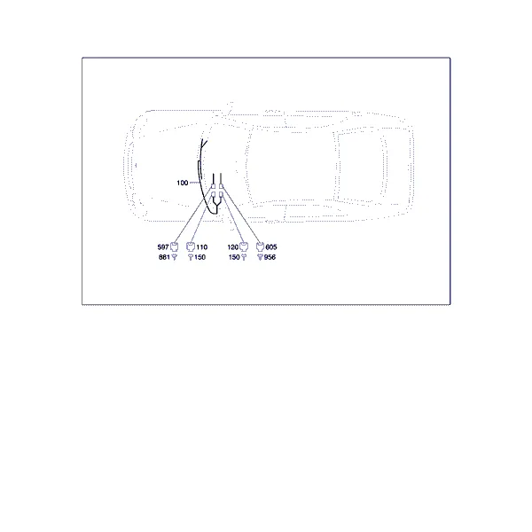ЖГУТ ПРОВОДКИ ДЛЯ ДАТЧИКА СОЛНЦА И ПОДОГР. ФОРСУНОК ОМЫВАТ. В МОТОР. ОТСЕКЕ