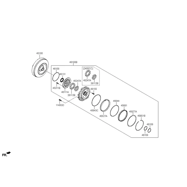 OIL PUMP & TORQUE CONVERTER - AUTOMATIC