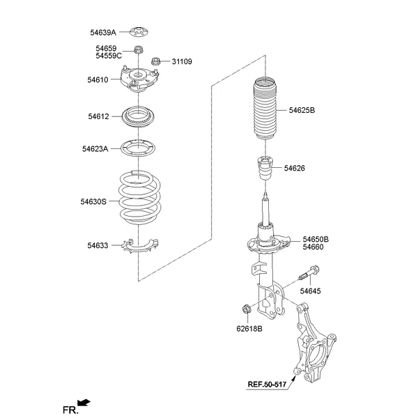 FRONT SPRING & STRUT