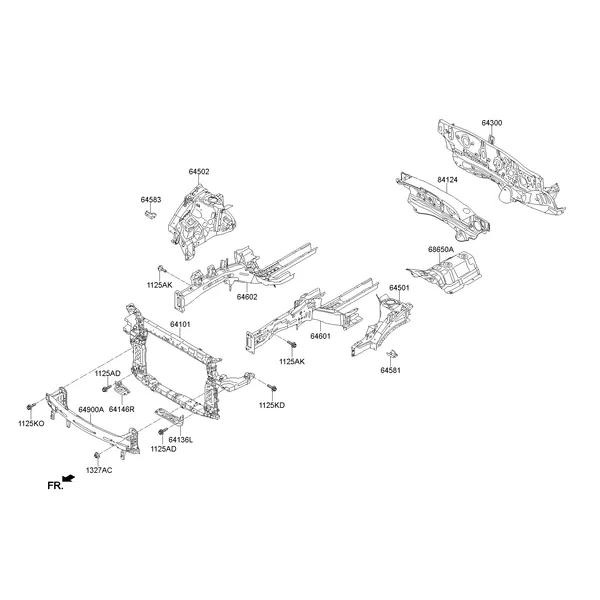 FENDER APRON & RADIATOR SUPPORT PANEL