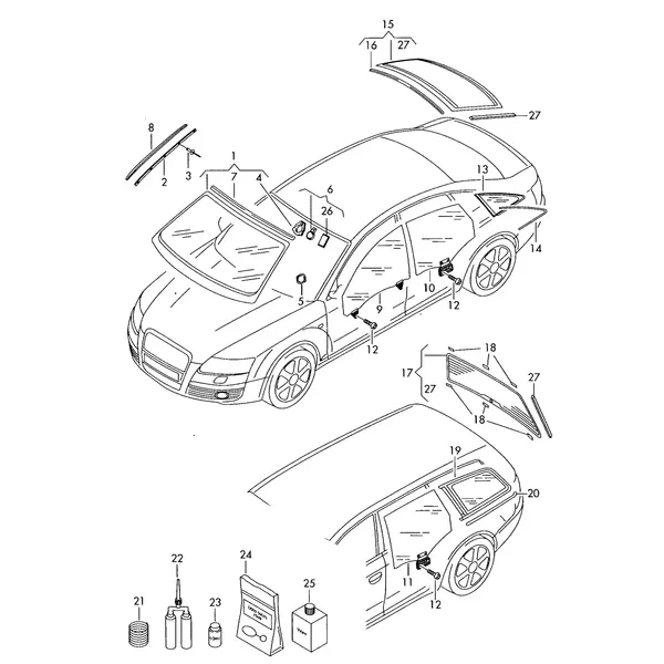 Ветровое стекло F >> 4F-7-200 000
