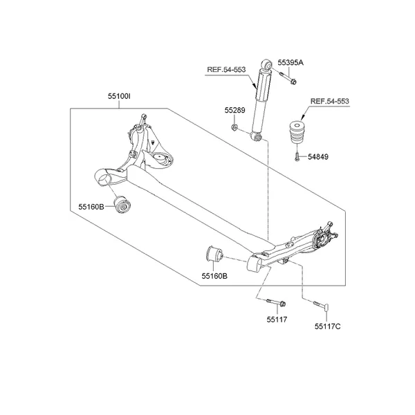 Рычаг задней подвески