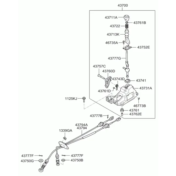 SHIFT LEVER CONTROL (MTM)