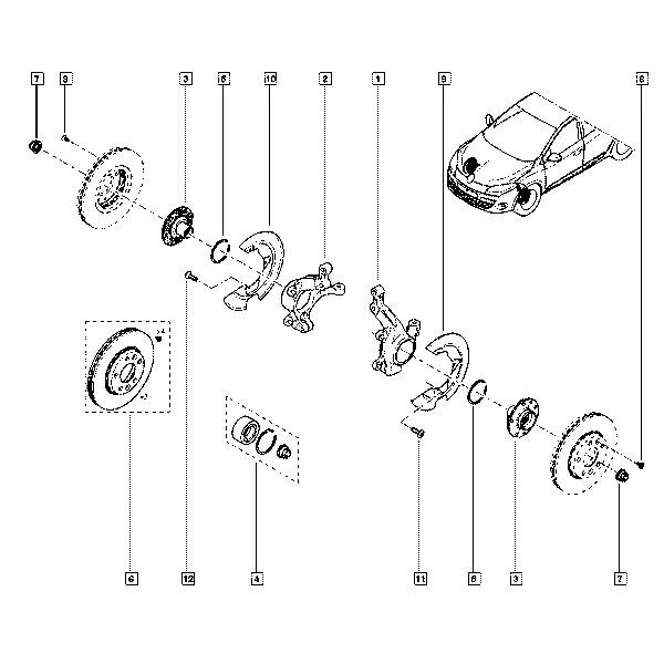 Хвостовик - Тормозной диск