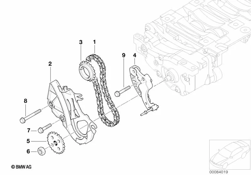Привод балансирных валов и маслян.насоса