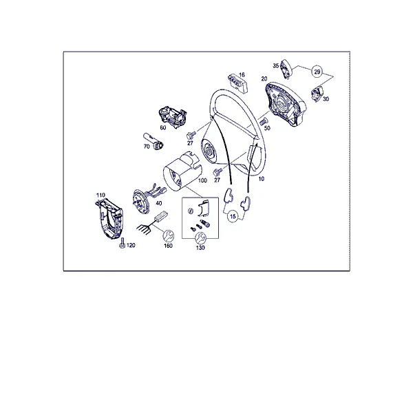 РУЛ. КОЛЕСО И ЗАМОК БЛОКИРОВ. РУЛ. ВАЛА