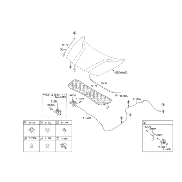 отделка капота