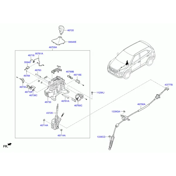 SHIFT LEVER CONTROL (ATM)