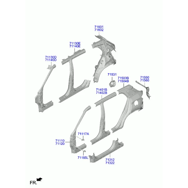 панель кузова боковая