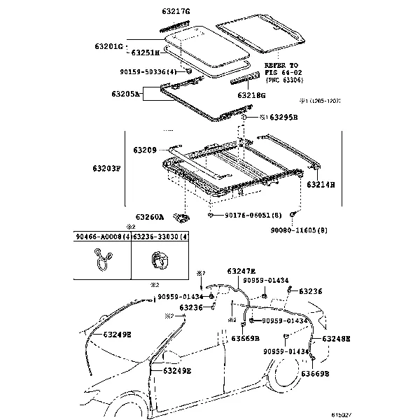 ROOF PANEL & BACK WINDOW GLASS