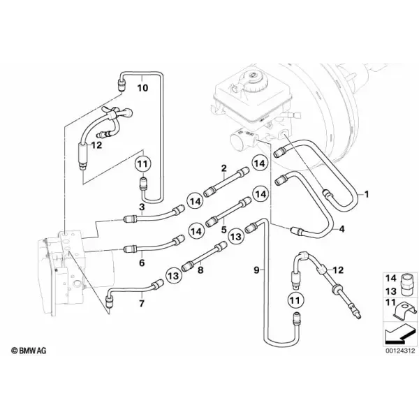 Передний тормозной трубопровод
