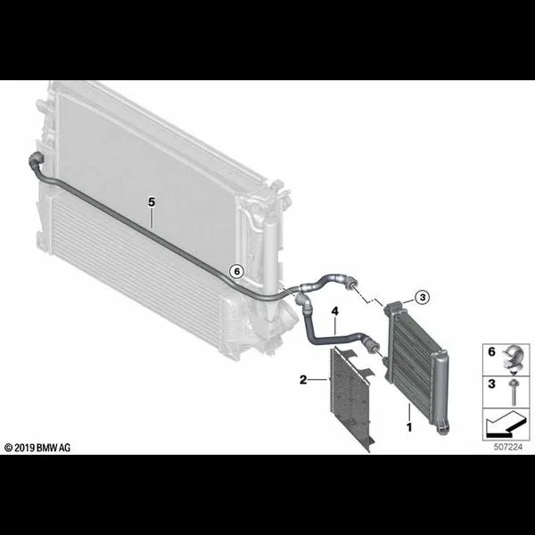вынесенный радиатор ОЖ