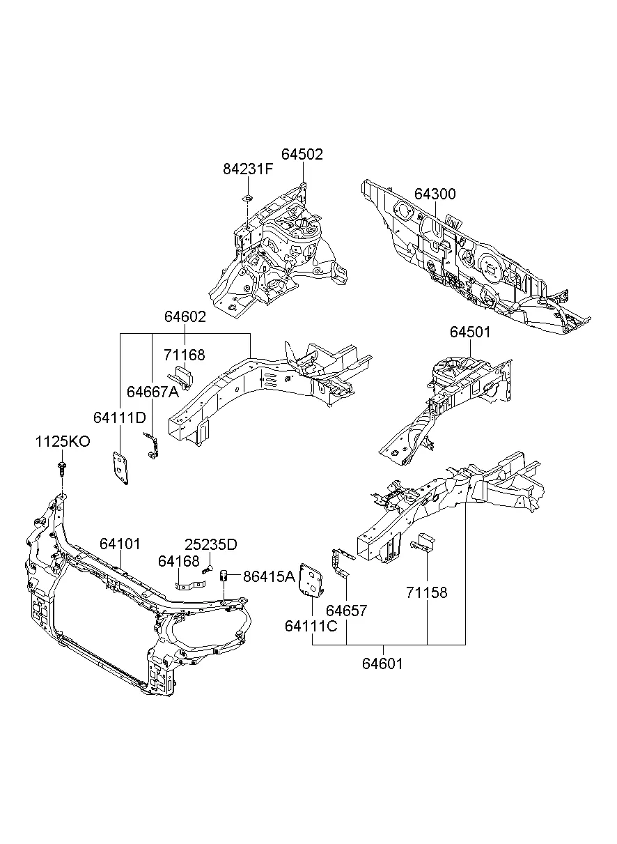 FENDER APRON & RADIATOR SUPPORT PANEL