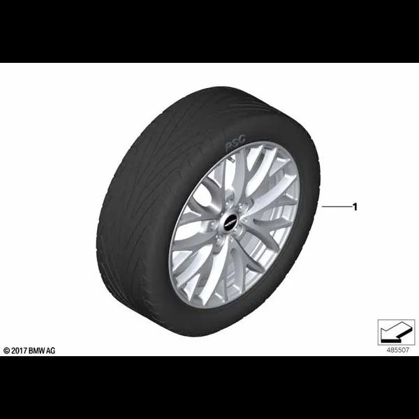 JCW легк.мет.кол.Cross Spoke R134 - 19"