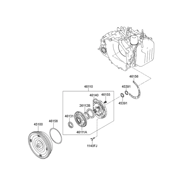 OIL PUMP & TQ/CONV-AUTO