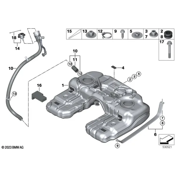 Топливный бак/дополнительные элементы