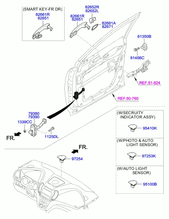 замок передней двери