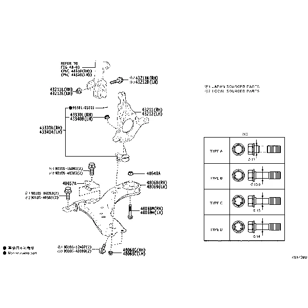 FRONT AXLE ARM & STEERING KNUCKLE