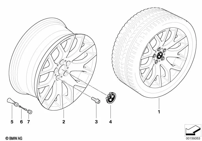 Л/с диск BMW с крестообр.спиц.диз.177