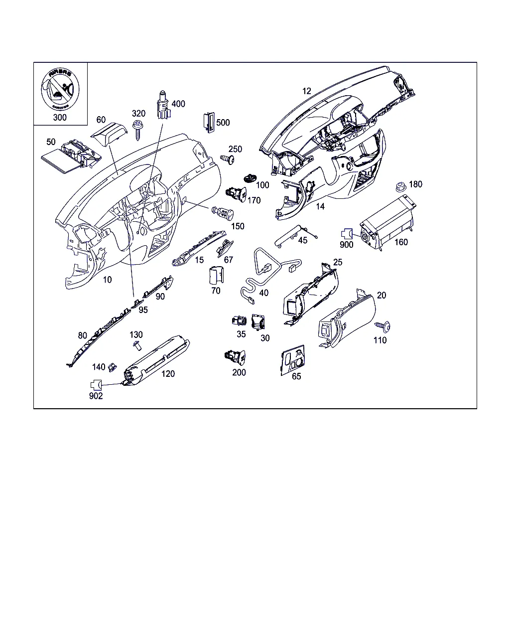 ПЕРЕДНЯЯ ПАНЕЛЬ И ВЕЩЕВОЙ ЯЩИК С ПОДУШКОЙ БЕЗОПАСНОСТИ ПЕРЕДН.ПАССАЖИРА