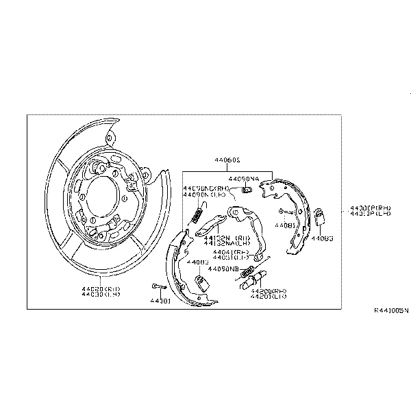 Задний тормоз; PARKING BRAKE
