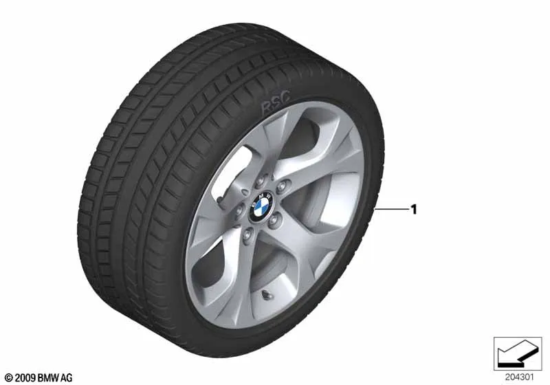 Колесо в сб.зим.звездообр.сп.317 - 17"