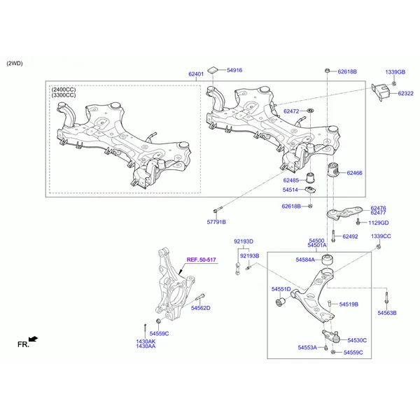Подрамник передней подвески