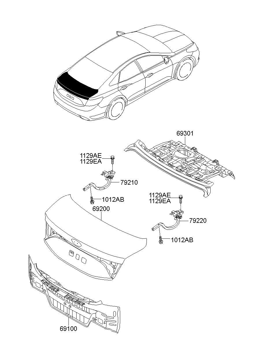 BACK PANEL & TRUNK LID