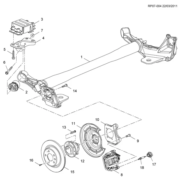 ПОПЕРЕЧИНЫ РАМЫ/ЗАДН. СУППОРТ