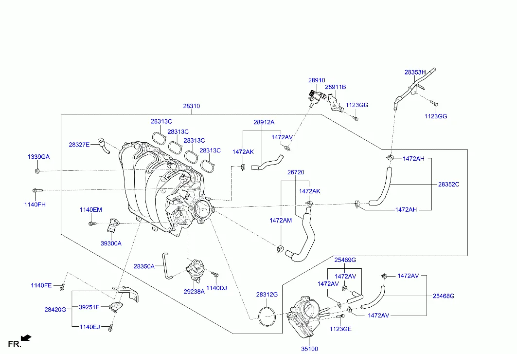 коллектор выпускной двигателя