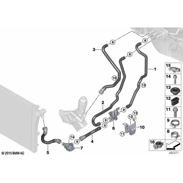 Шланги охлаждающей жидкости