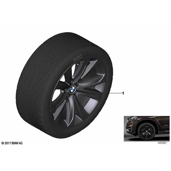 Л/c диск BMW со звезд.спиц. 491 - 20"